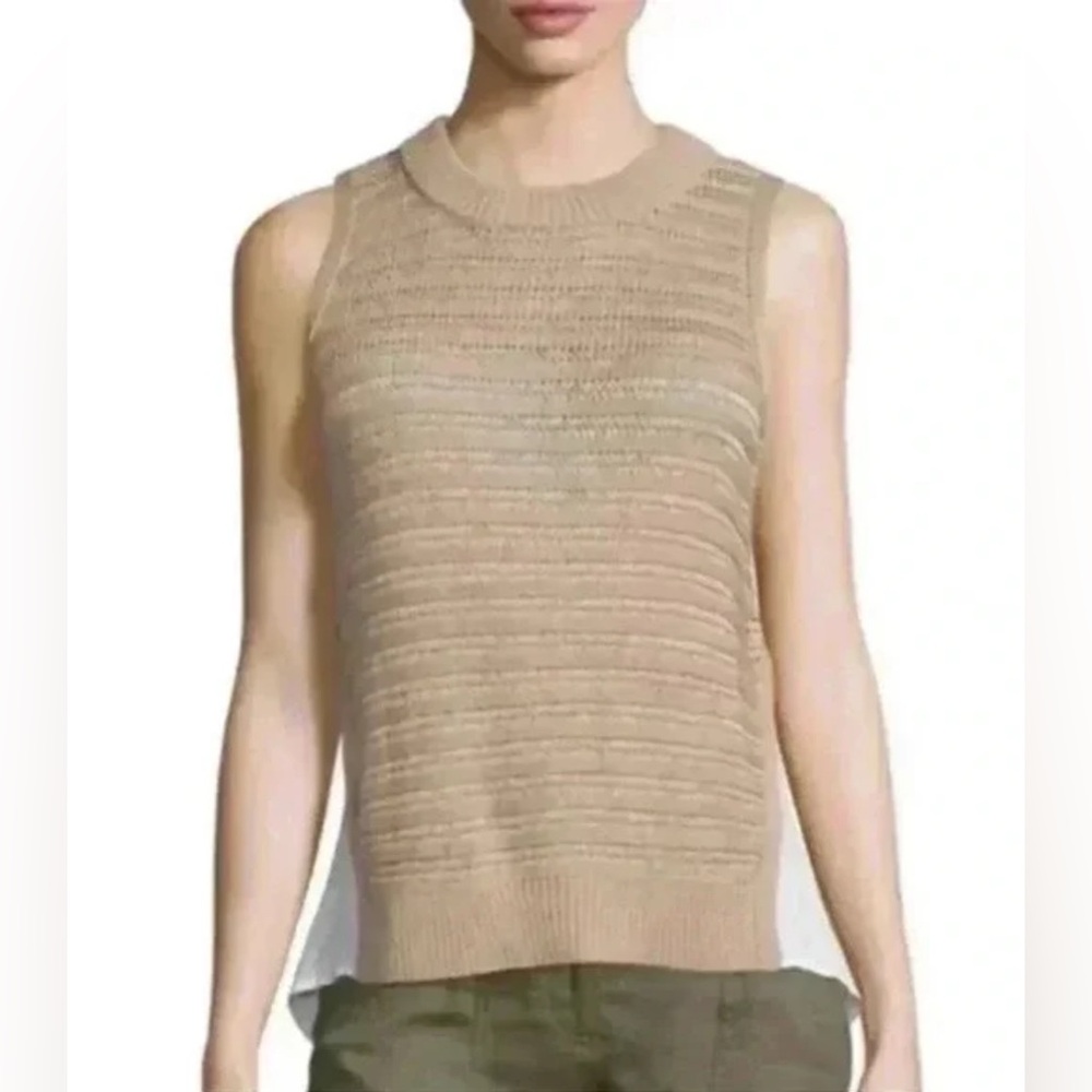 Veronica Beard South Beach Tan Combo Top Size Small